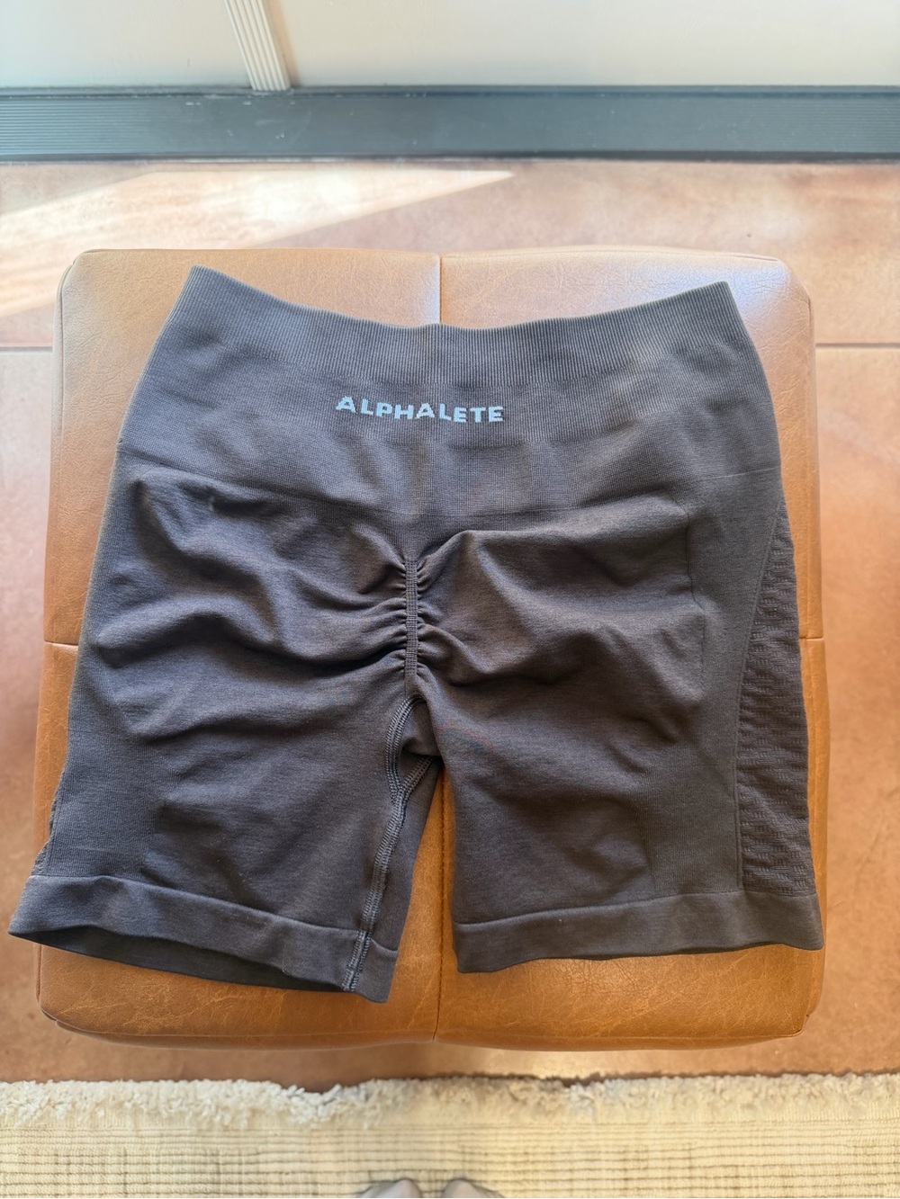 Alphalete Bike Shorts High Rise Brown
